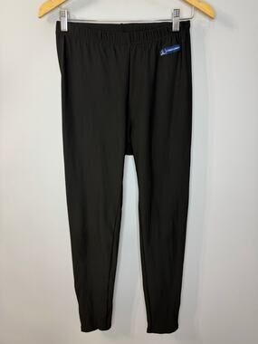 De Marchi Tights Black Base Layer Zip Ankle Stretch Men's L